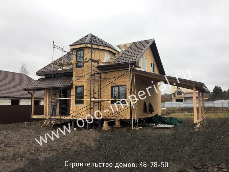 Жилой дом 115 м<sup>2</sup> с навесом (Мценский район, Орловская область, 2017 г.) 